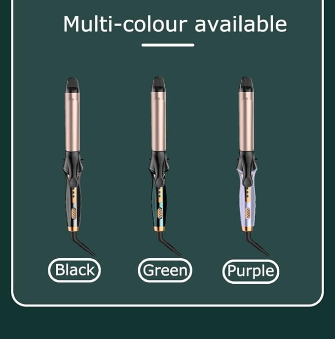 DONGXIAO Curling iron curling iron straightener handy curl and straightener for straight and curly hair straight curly and fluffy hair (Color:Black)