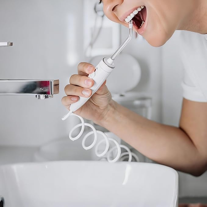 Dental Irrigators Hose Replacement Compatible with Waterpik Water Flosser Wp-100 Wp-660 Water Flossing Hose Tubing for Precise Tooth Cleaning and Easy Installation