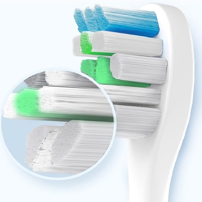 3/8/12 Pcs Compatible with SOOCAS V1/X1/X3/X5/X3U/X3PRO/v1/v2 Replacement Brush Heads Electric Toothbrush Head Soft Dupont Bristle Nozzles(12 Pcs White)
