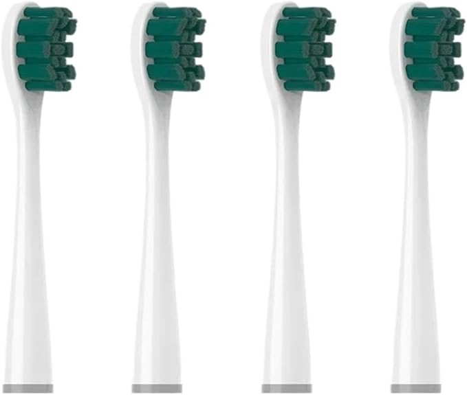 6CS Toothbrushes Head for Y1S/Y4/U1/U2/U3/P1/P4 Soft Sonic Electric Toothbrush Clean Nozzles(4BlackishGreen)