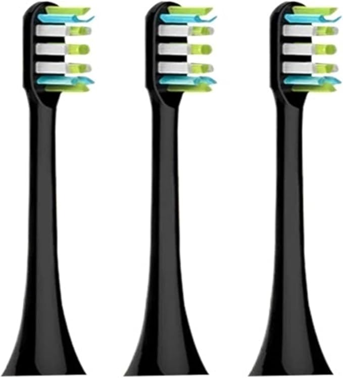 Compatible for V1 V2 X3 X3U X5 D3 Electric Toothbrush Heads(12black)