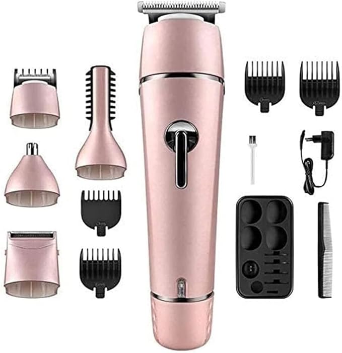Hair Clippers for Men 5-in-1 Beard Trimmer Ear and Nose Trimmer Body Groomer Detail Trimmer Cordless &amp Rechargeable