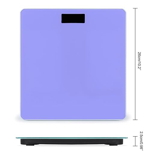 Men's Fashion Automatic Switch Digital Bathroom Weighing Scale Smart Scale Light Purple