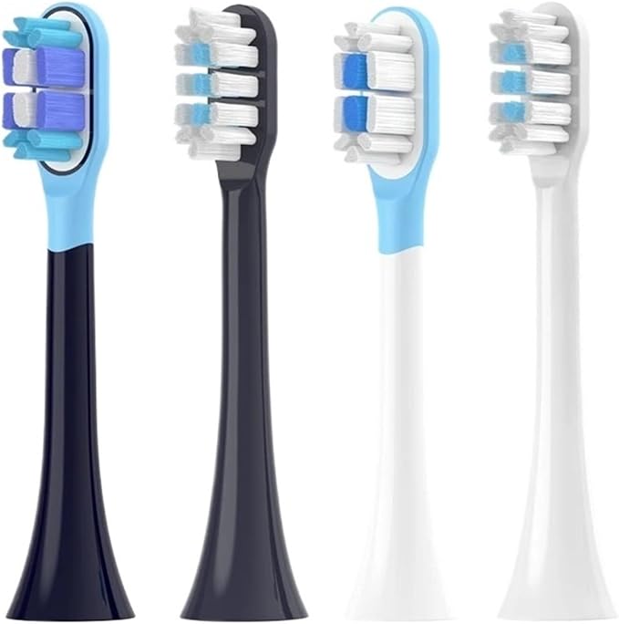 Replacement Toothbrush Heads Compatible for Mijia T301/T302/T501C Electric(8 pcs White)