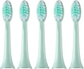 Sonic Electric Toothbrush Replacement Soft Head Whitening Clean Teeth 5PCS Compatible for CDK DCK(Green)
