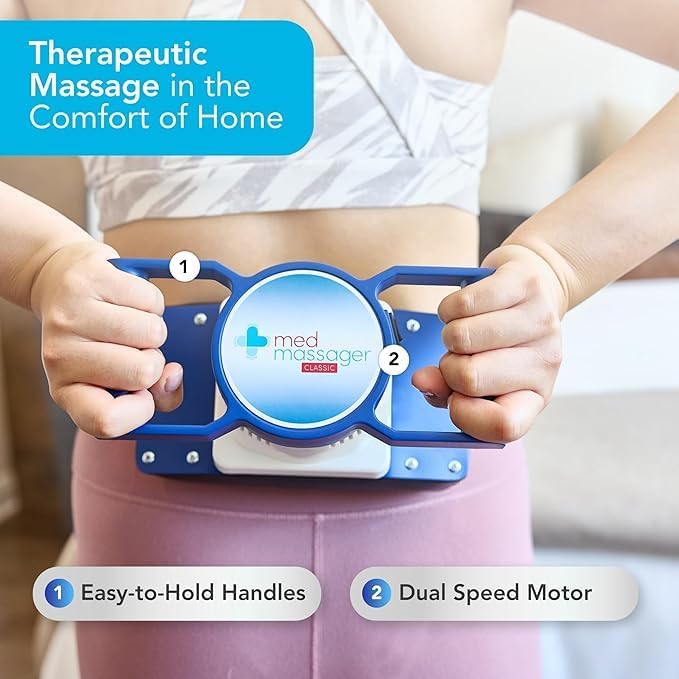 MedMassager Foot &amp Body Classic Combo | Deep Tissue Massage Therapy Units at-Home Massager Dual Speed Motors | Reduces Pain &amp Improves Blood Circulation | MMF08 &amp MMB01