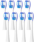 Toothbrushes Head Compatible for Y1S/Y4/U1/U2/U3/P1/P4(8 Clean Purple)