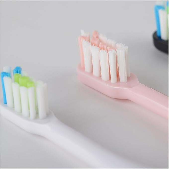 Replacement Brush Heads Compatible for SOOCAS X3U/X3Pro/X5/V1/D2/D3 6/12pcs Bristle Electric Toothbrush Sealed Packed(SHUSHI-WH-12PCS)