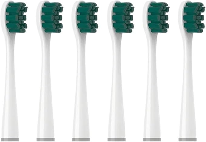 12pcs Toothbrushes HeadCompatible for Usmile Y1S/Y4/U1/U2/U3/P1/P4 Soft Dupont Sonic Electric Toothbrush Clean(6BlackishGreen)