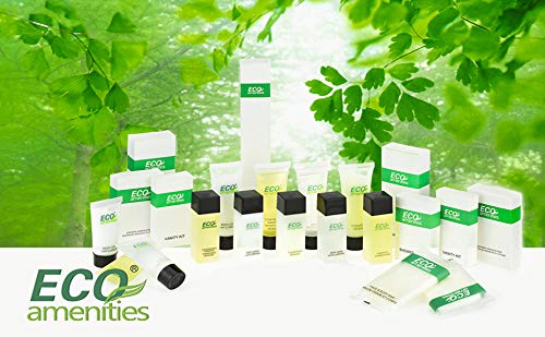 ECO amenities Travel Shampoo Tubes - Hotel Shampoo Supply - TSA-Approved Travel Essentials - 1 fl oz Pack of 200 Clear Flip-Cap Tubes Green Fragrance