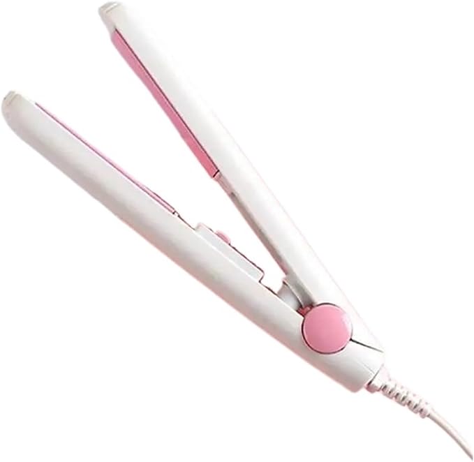 Straightening Wand Fit for Floating Panels Convenient Electric Hair Straightener Iron Portable for Curler Styling Tools Straightener(Pink)
