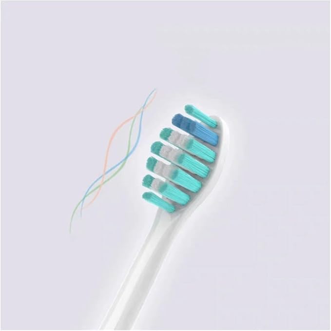 Compatible with FELFRI FTB-002 Electric Toothbrush Head Vacuum Brush with Dust Cover Bristles and Replaceable Nozzle(4PCS Black)