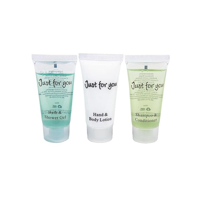 Travel Toiletries - Just for You Bath and Shower Gel 20ml (Pack of 100) REACH Compliant Hotel Shower Gels Pleasant Fragrance Hotel or Home Use Dimensions 79(H) x 39(W) x 22(D) mm | GF949