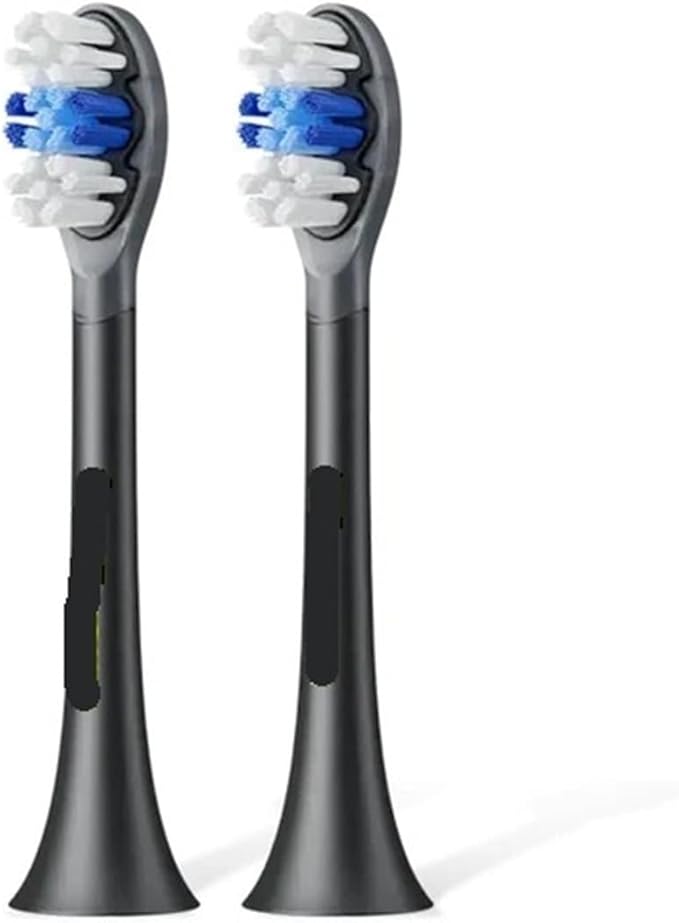 Compatible for SOOCAS Original X3S Replacement Toothbrush Heads X3U/X3pro/D2/D3S/D5 Sonic Electric Tooth Brush Head Nozzle Jets(2 Clean Black)
