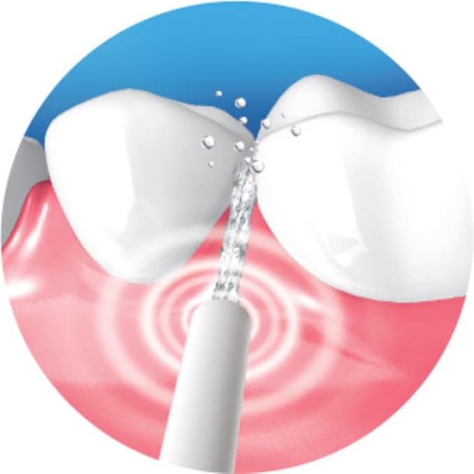 Piksters HydroPik Mini Water Flosser for Travel – Portable Cordless Oral Irrigator with USB-C Charging 3 Pressure Modes &amp 5 Tips Compact &amp Lightweight for On-The-Go Dental Care White