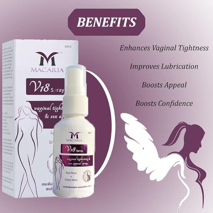 MACARIA Vaginal Pussy Yoni Tightening Shrink Spray for Women Intimate Parts Feminine Care for Porn Actress