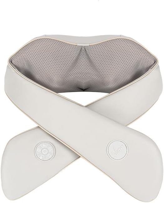Massager for kneading and Massaging The Cervical vertebrae Shoulders Back and Waist. Multi-Functional Electric Heating Massage Shawl for car and Home use. A Gift for Parents