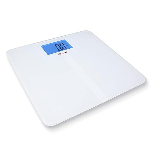Escali High Capacity Anti-Slip Digital Bathroom Scale for Body Weight with Extra-High 562-lb Capacity Batteries Included