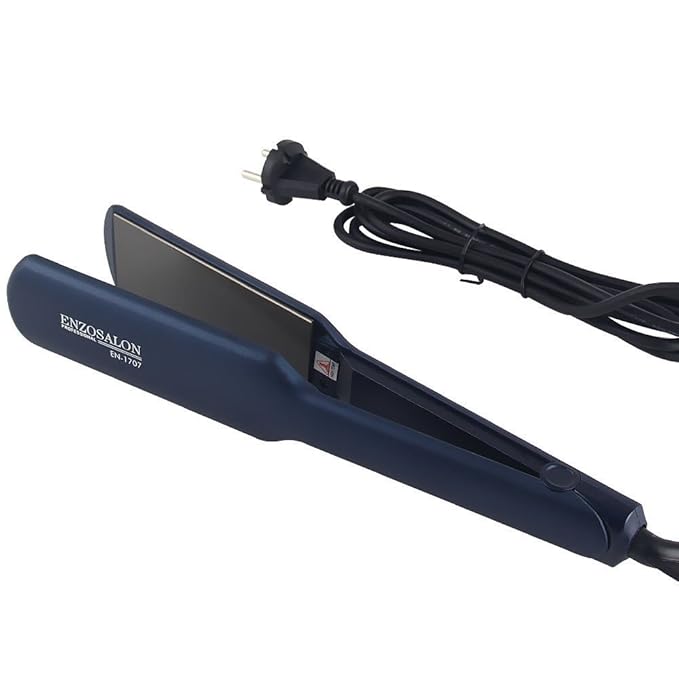 TOPCHANCES 110V Professional LCD Display Plates Flat Flat Iron Steam Hair Straightener Wide Plate Salon Infrared Flat Iron Ceramic Auto On/Off Temperature Control Hair Care Styling Tools