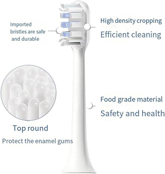 Compatible for T301 MES605 T302 MES608 T501 MES607 Replacement Tooth Brush Heads20 Pcs
