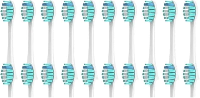 20/50/100 Pieces Toothbrush Heads Compatible for Apiyoo P7/Y8/SVP/Moon Electric Heads Vacuum Bristle Nozzle(20White)