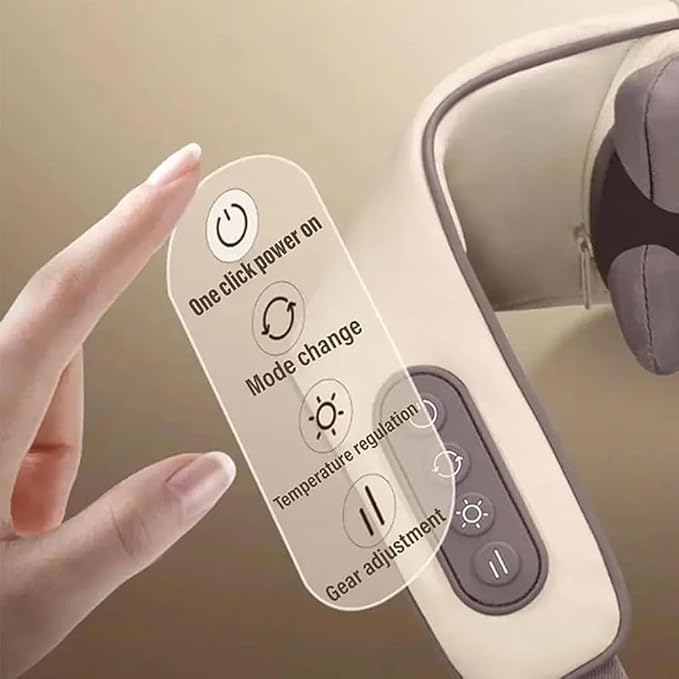 Goletsure Neck and Shoulder Massager Shiatsu Neck and Back Massager with Heat Deep Tissue 5D Kneading Pillow Simulated Manual Massage