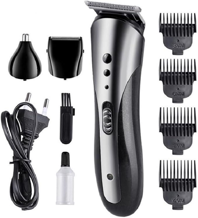JSEIAJB Hairdressing and Shaving Nose Hair Machine Three in Hair Styling Set for Home Use Hair Clippers
