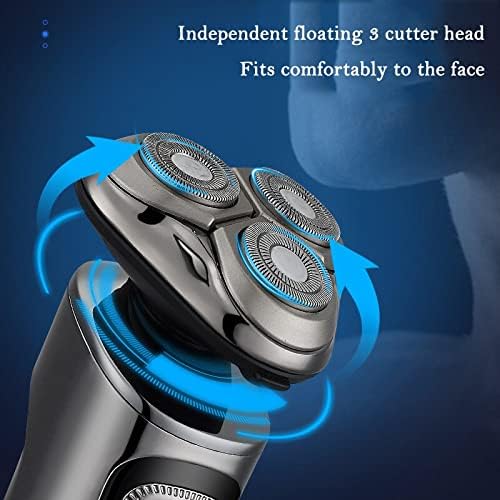 Head Shavers for Bald Men Multi-Function 4D Electric Shaver for Men Grooming Kit Shaving Machine USB Charging Wet &amp Dry Waterproof LCD Display Face Care
