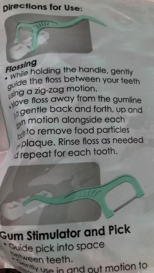 Meijer Superlip Flossups with Gum Stimulator and Pick. 1-Pack 300 Flossups