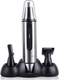 Ear and Nose Hair Trimmer Professional Painless Eyebrow Facial Ear Hair Trimmer Clipper for Men and Women Battery-Operated IPX7 Waterproof Dual Edge Blades for Easy Cleansing