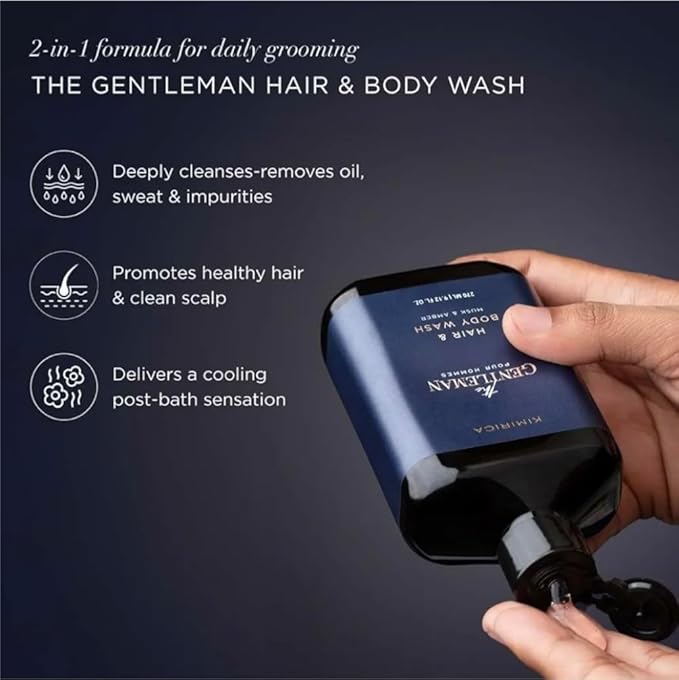 Kim&ampirica The Gentlemen Hair &amp Body Wash For Mens Shower Gel270ml