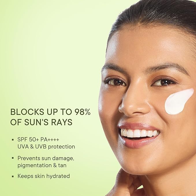 Queench Bravocado SPF 50+ PA++++ Korean Sunscreen Gel | UV Protection with Avocado Oil &amp Vitamin E | Lightweight Non-Sticky Hydrating | Broad Spectrum UVA UVB | For All Skin Types | 50ml