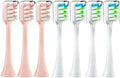 Compatible for X3 X5 X3U X1 V1 V2 Head Bristle Replacement Nozzles with Anti-dust Cap Toothbrush Heads(3Pink 4White)
