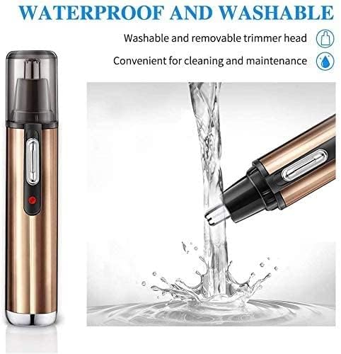 Nose Hair Trimmer for Men and Women Allisable Painless Ears Eyebrows Beards ClipperIPX7 Waterproof Dual Edge Blades