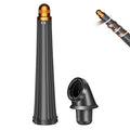 0.78-1.4in/20-36mm Long Curling Barrel for Dyson Airwrap Attachment for Dyson Supersonic Hair Dryer HD01 HD02 HD03 HD04 HD07 HD08 HD15 HD16 2 In 1 Automatic Hair Curling Barrel with Adapter Gold