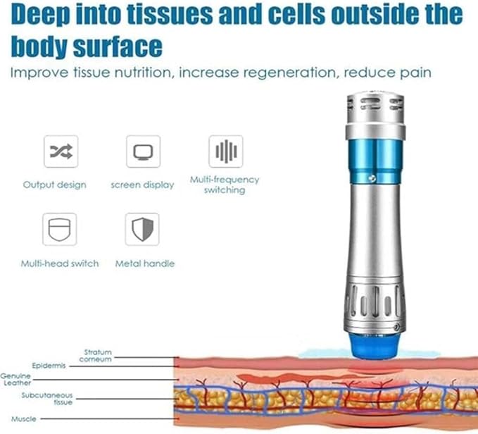 Shockwave Therapy Machine ED Pain Relief Massager Professional High Efficient Electromagnetic Extracorporeal Deep Tissue Percussion Body