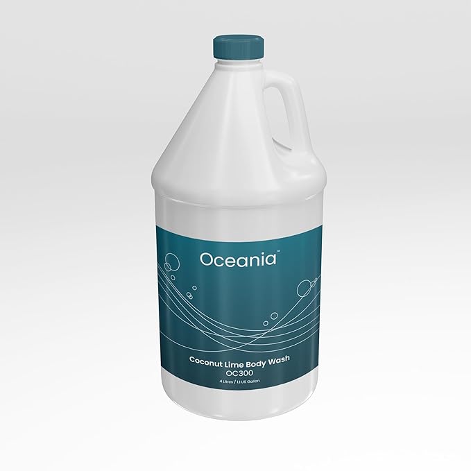 Oceania Wholesale Body Wash (4 X 1 Gal/Case) | Coconut Lime Fragrance | Deep Cleansing and Moisturizing Body Wash Perfect For Fitness Facilities