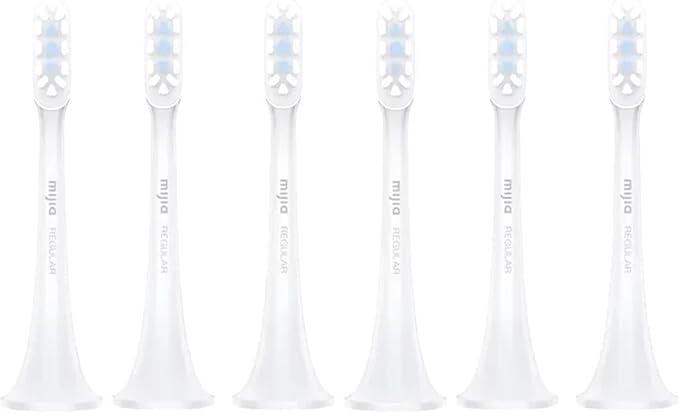 3 Pieces Compatible with Xiaomi Mijia T300 T500 Toothbrush Heads Replacement(Ivory)