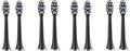 Compatible for S7 Brush Heads Super Sonic Electric Toothbrush Accessories Replacement(8 Black Brush Head)