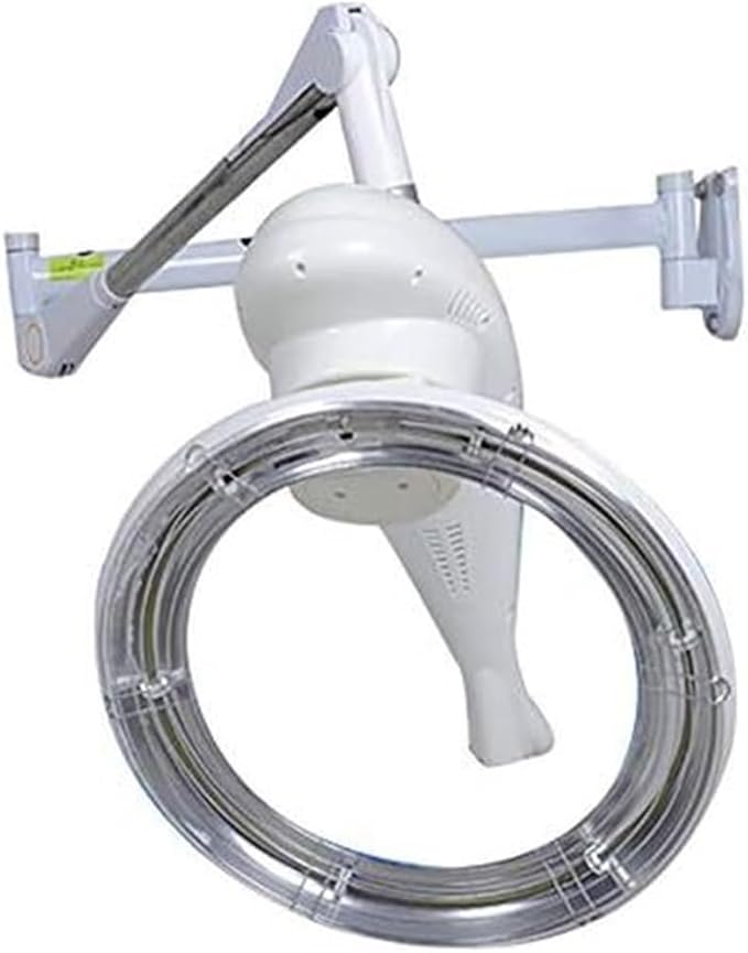 Orbiting Hair Dryer Standing Hair Perm Color Processor Dryer Accelerator Adjustable Timer and Temperature with Wall Mount System