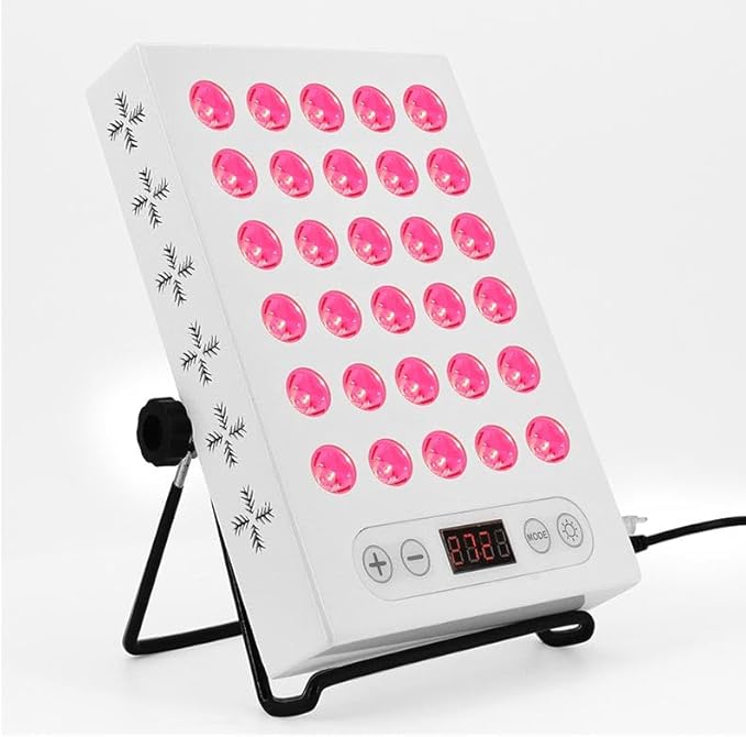 Red &amp Near Infrared Light Panel for Half Body and Targeted Area – Therapy Device 660nm 850nm (150 Watts - 30 LEDs)