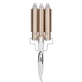 Curling Iron 3 Barrel Curling Iron Durable Curling Wand Salon Hairstyling Waver Hair Crimper Hair Crimper Ceramic Tourmaline Hairdressing Tool 25mm (us)