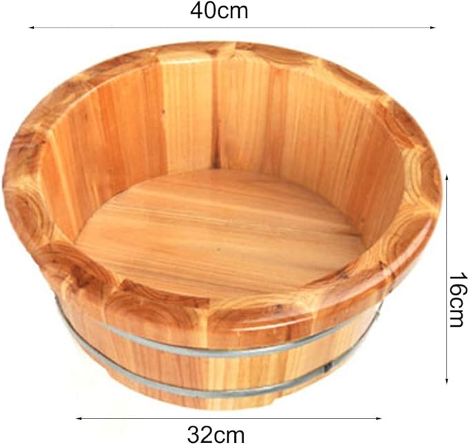 Foot Tub Wooden Foot Basin Fragrant Fir Foot Bath Barrel Household Small Tub Household Foot Bath Barrel Pedicure Barrel Can Be Used In Museum Family Foot Tub 16 Cm foot Bath Wooden Bucket Foot