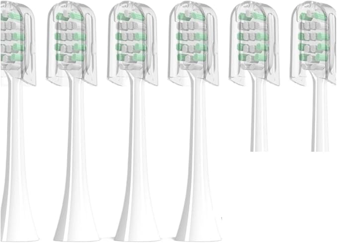 Compatible for Electric Toothbrush Replacement Brush Head kit - 6 Pieces(BH801 White 6PCS)