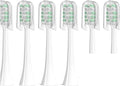 Compatible for Electric Toothbrush Replacement Brush Head kit - 6 Pieces(BH801 White 6PCS)