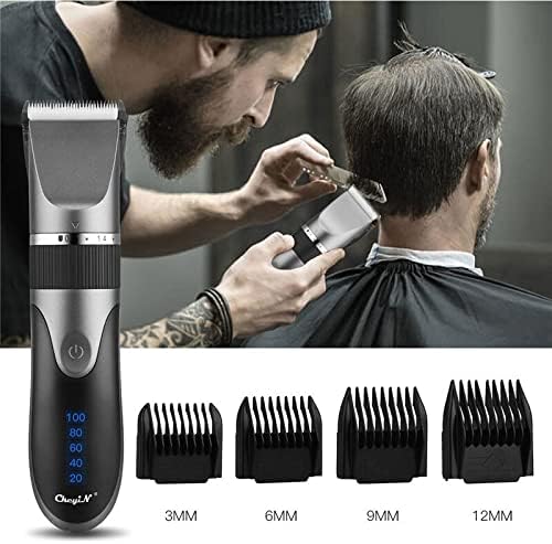 Hair Clippers for Men Professional Hair Clipper Ceramic Blade Men's Barber Haircut Rechargeable Nose Ear Beard Eyebrow Trimmer Electric Shaver