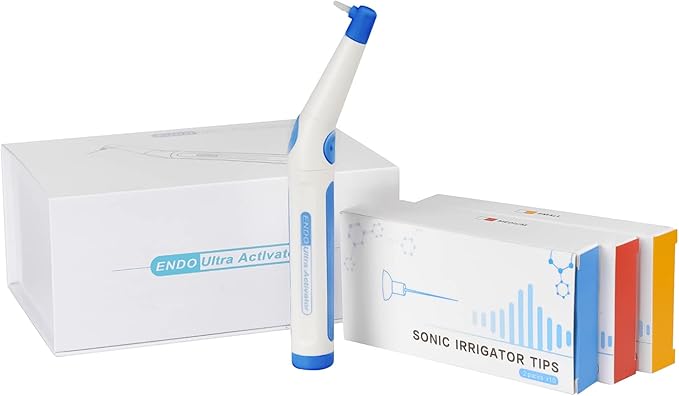 Cordless Ultra Cleaning Activator Sonic Irrigator with 60 Tips USB Recharged Battery