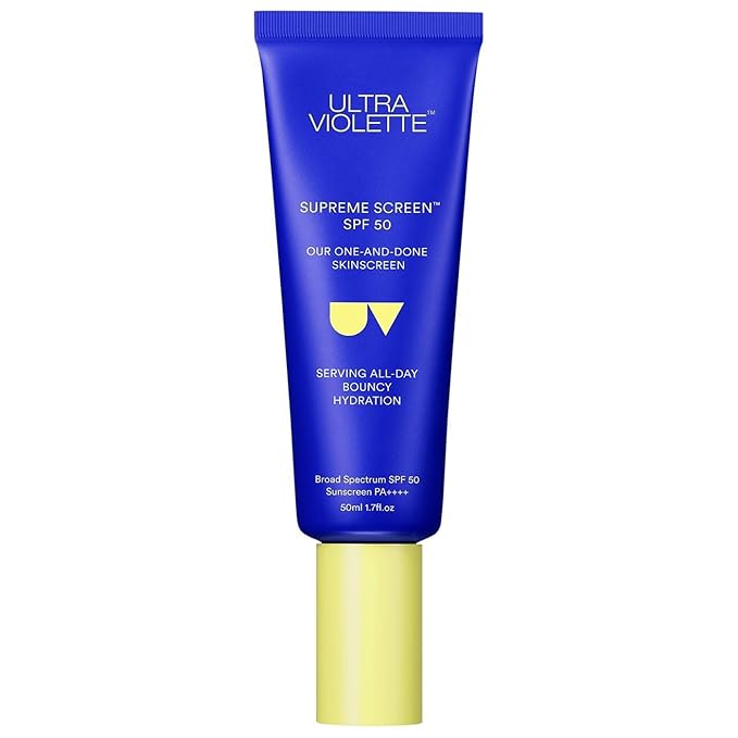 Ultra Violette Screen SPF 50 Facial Sunscreen – Moisturizer &amp Makeup Primer with Squalane – Cream for Normal &amp Dry Skin