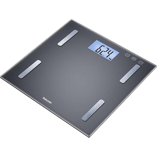 Beurer BF180 Diagnostic Bathroom Scale Classic Body Analysis Scale with Full-Body Analysis Including BMI Calculation &amp Personalised Calorie Consumption recommendations