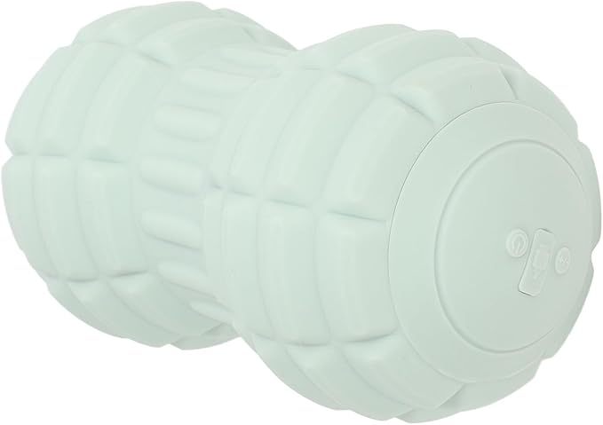 Electric Massage Roller Vibrating Peanut Ball for Back Neck Muscle Pain Relief Tactile Nodule Design 4 Vibration Speeds Auto Power Off Type C Charging for Myofascial